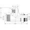 World Wide Fittings Male JIC to Male O-Ring Boss Adjustable to Male JIC Run Tee F5716X08X10X08 - alternate 2